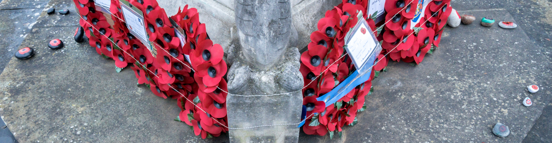 Wreaths at Mortimer War Memorial